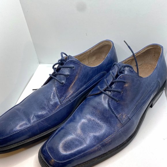 Fratelli Select Men's Ocean Blue Leather Oxford shoe, Size 8 1/2 - Picture 2 of 6